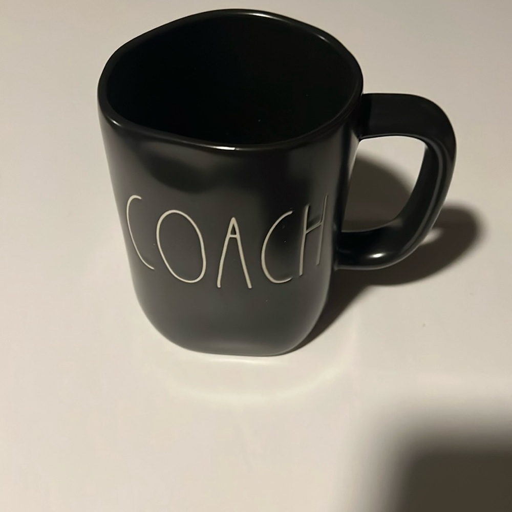 Rae Dunn Black and Cream Ceramic Mug Dining Essential